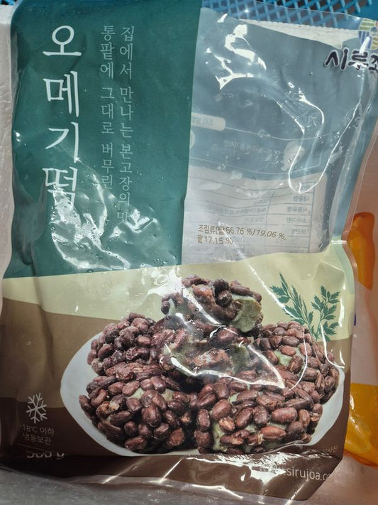 Sm-SIRUJOA OMEGI TTOEK 500GM(굳지않는(제주그맛) 통팥고물 오메기떡)