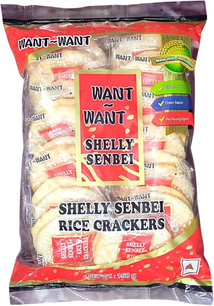 WANT WANT SHELLY SENBEI RICE CRACKERS 150G