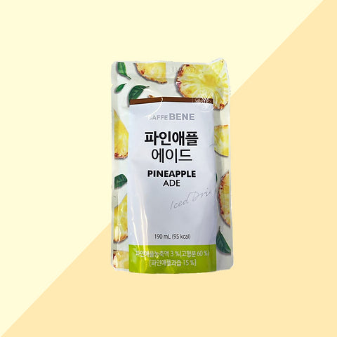 SM-CAFFEBENE PINEAPPLE ADE POUCH 190ML 파인애플에이드