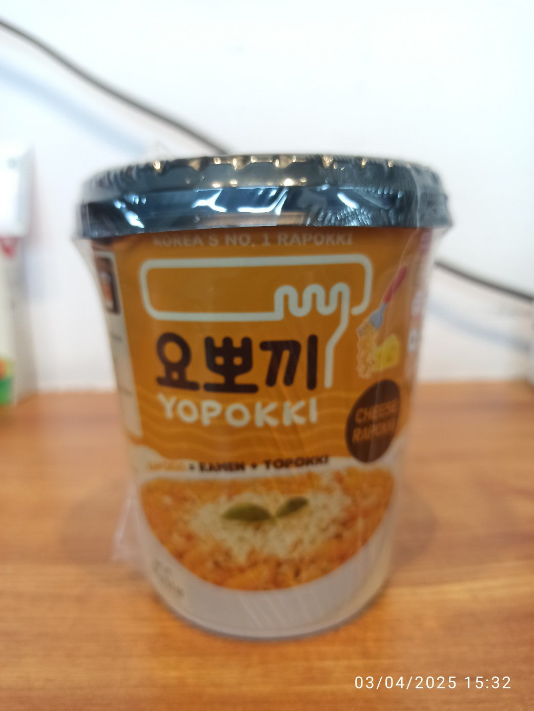 Yopokki Cheese Rapokki Cup 145G