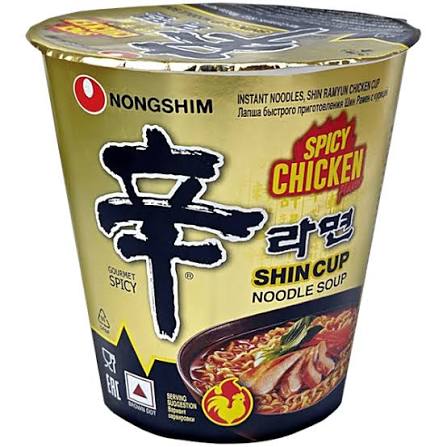 NONGSHIM SHIN RAMYUN SPICY CHICKEN CUP 68G