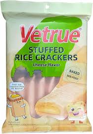 VETRUE STUFFED RICE CRACKERS CHEESE FLAVOR 116G