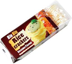 Bin Bin Thin Rice Crackers Sesame Flavor 100g