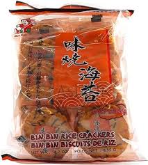 Bin Bin Rice Crackers Spicy Seaweed 135g