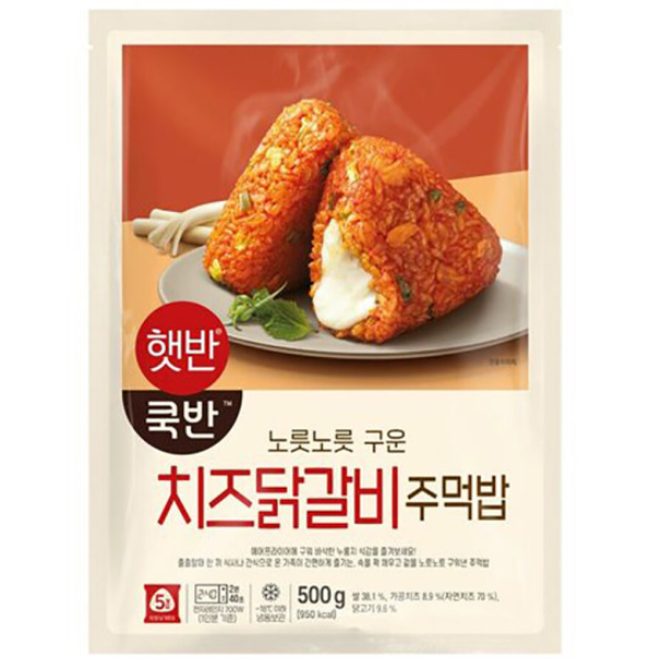 SM-BIBIGO SPICY CHICKEN FRIED RICE WITH CHEESE 500G 햇반쿡반구운주먹밥 치즈닭갈비 500G/냉동