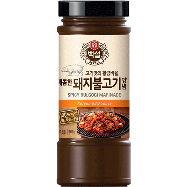 SM-PORK BULGOGI SAUCE (SPICY) 500GM 백설 돼지불고기양념