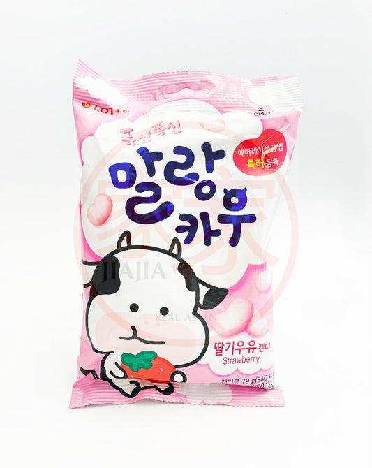 SM-MALRANG COW STRAWBERRY CANDY 79G (폭신폭신 말랑카우 딸기)