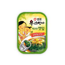 SM-PERILLA LEAVES IN SOY SAUCE (CAN) 70G 우리엄마 깻잎 깨끗한맛 (통조림)