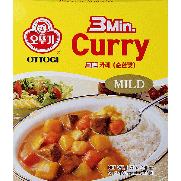 SM-3MIN CURRY MILD 200GM 3분 카레