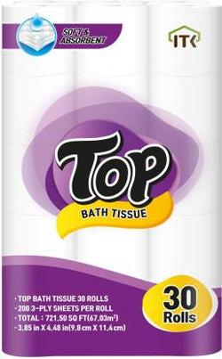 SM-TOP BATH TISSU 30 ROLLS 두루마리 화장지